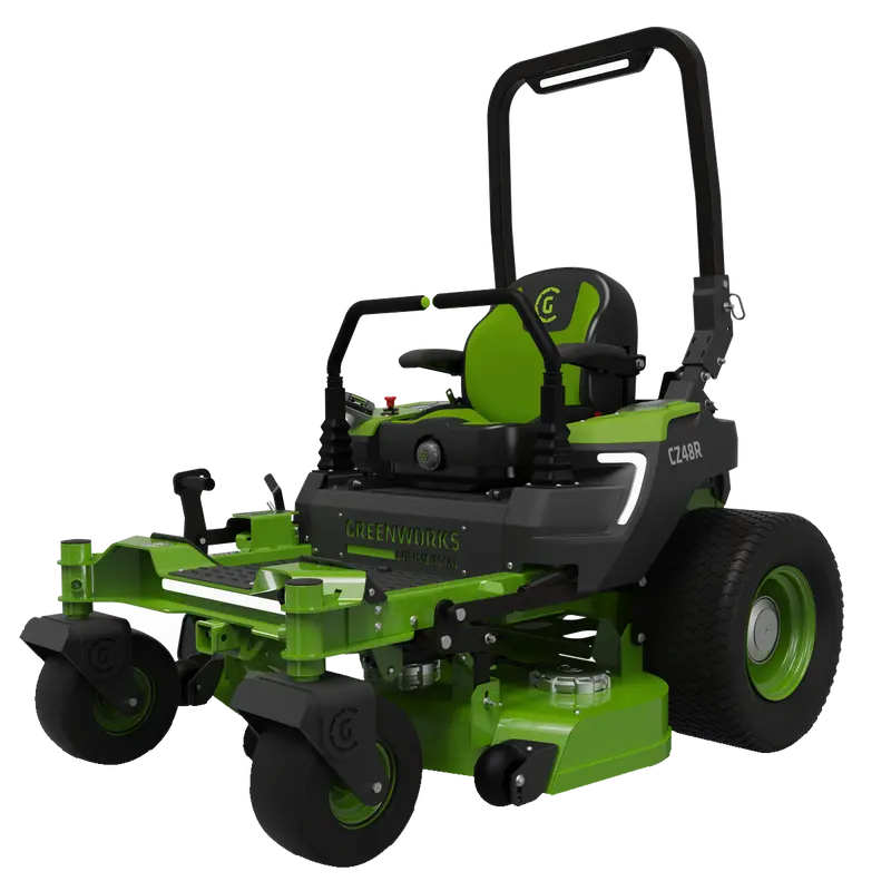 Greenworks Cz48r24x 82V Optimusz 48'' Ride-On Zero Turn Mower (24Kwh) [7403107Au] - Quiet Operation And High Intensity. 1