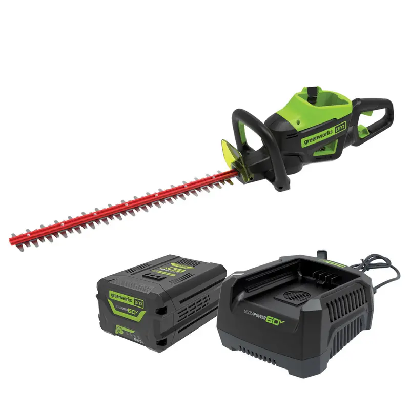 Greenworks Htc402 60V Pro Brushless Hedge Trimmer Kit [2205807Au-Kit] - Greenworks 60V Hedge Trimmer Kit 1