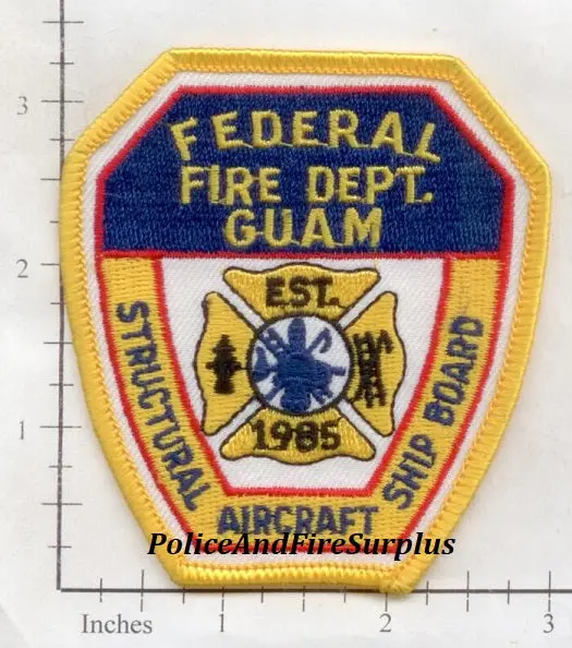 Guam - Guam Federal Fire Dept Patch V2 Large 1