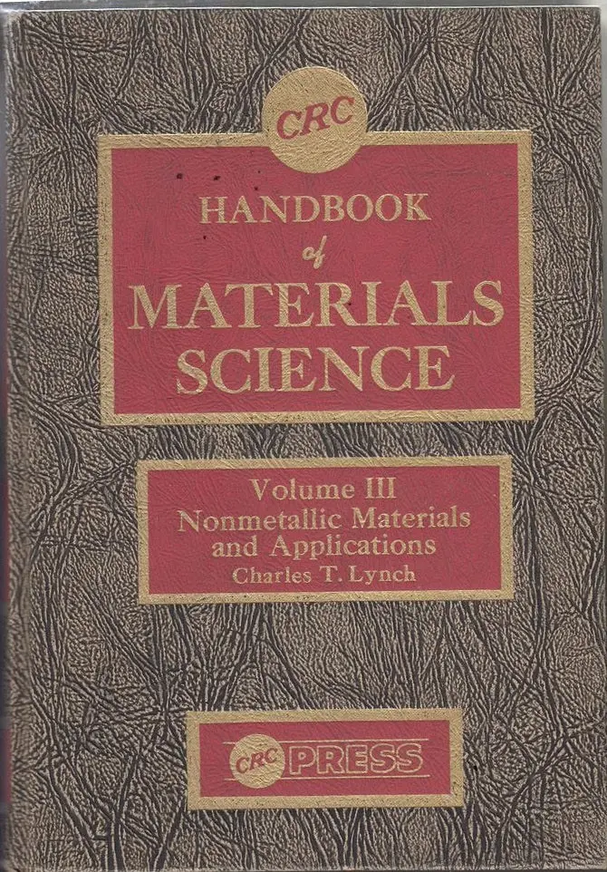 Handbook Of Materials Science, Volume Iii, Non Metallic Materials And Applications 1