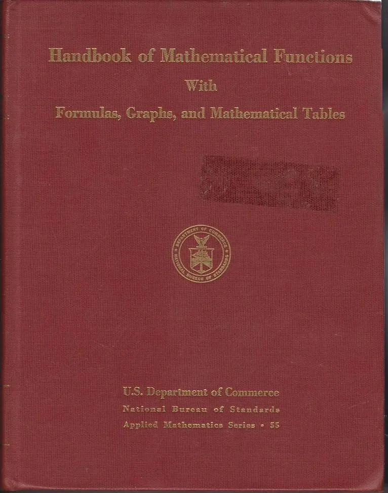 Handbook Of Mathematical Functions With Formulas, Graphs, And Mathematical Tables 1