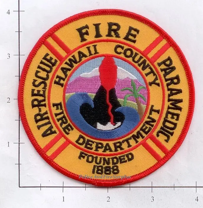 Hawaii - Hawaii County Air Rescue Paramedic Fire Dept Patch V2 1