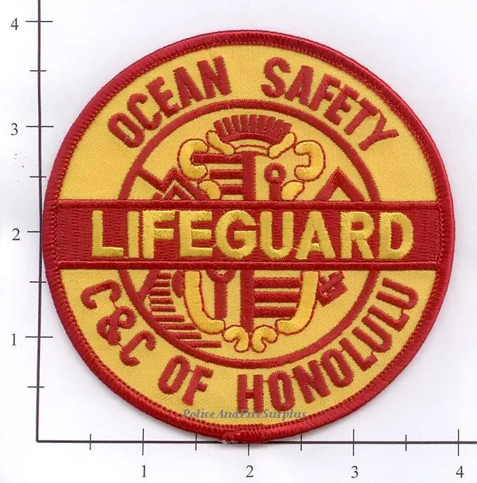Hawaii - Honolulu Lifeguard Ocean Safety Patch 1