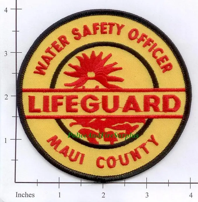 Hawaii - Maui County Lifeguard Water Safety Patch 1