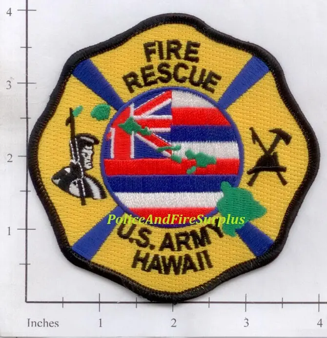 Hawaii - Us Army Fire Rescue Dept Patch 1