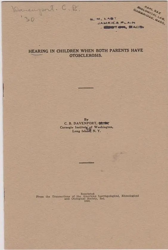 Hearing In Children When Both Parents Have Otosclerosis 1