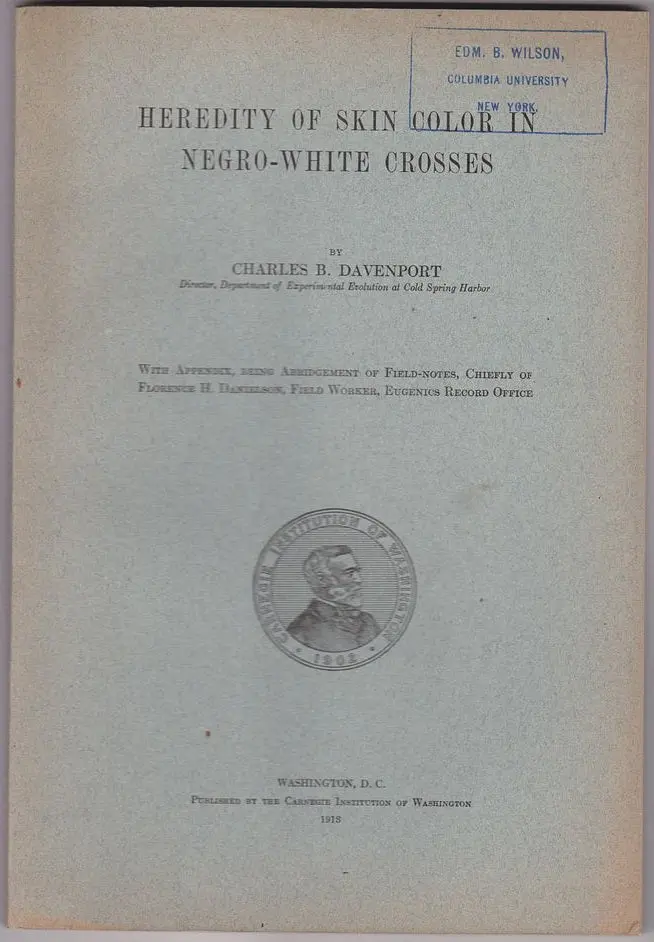 Heredity Of Skin Color In Negro-White Crosses 1