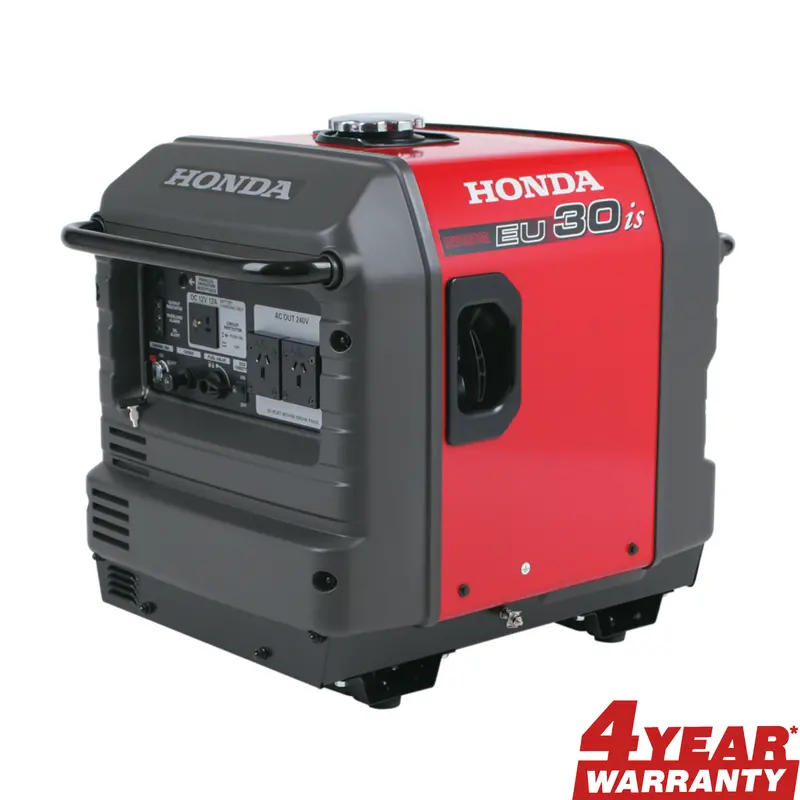 Honda Eu30is Inverter Generator - Key Start, 3Kva, Honda Gx200 Engine, 4Yr Domestic Warranty & Free $99 Spade 1