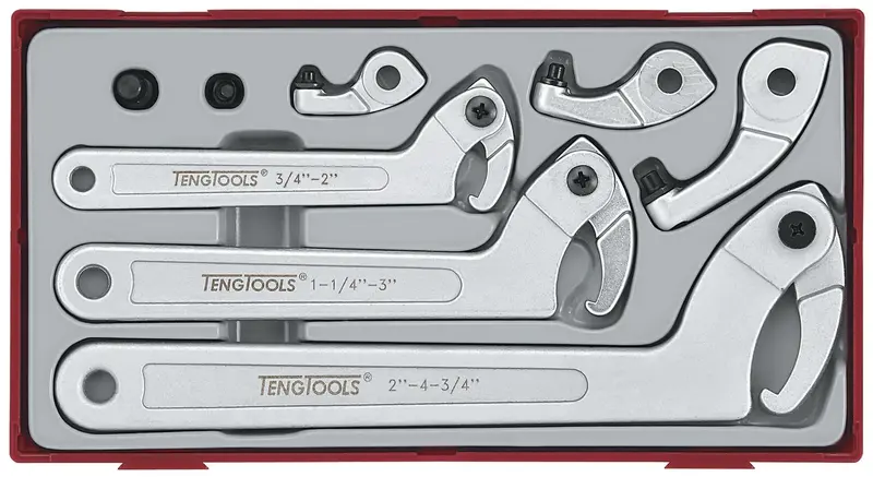 Hook And Pin Wrench Set (Teng Tools) - Tthp08 1
