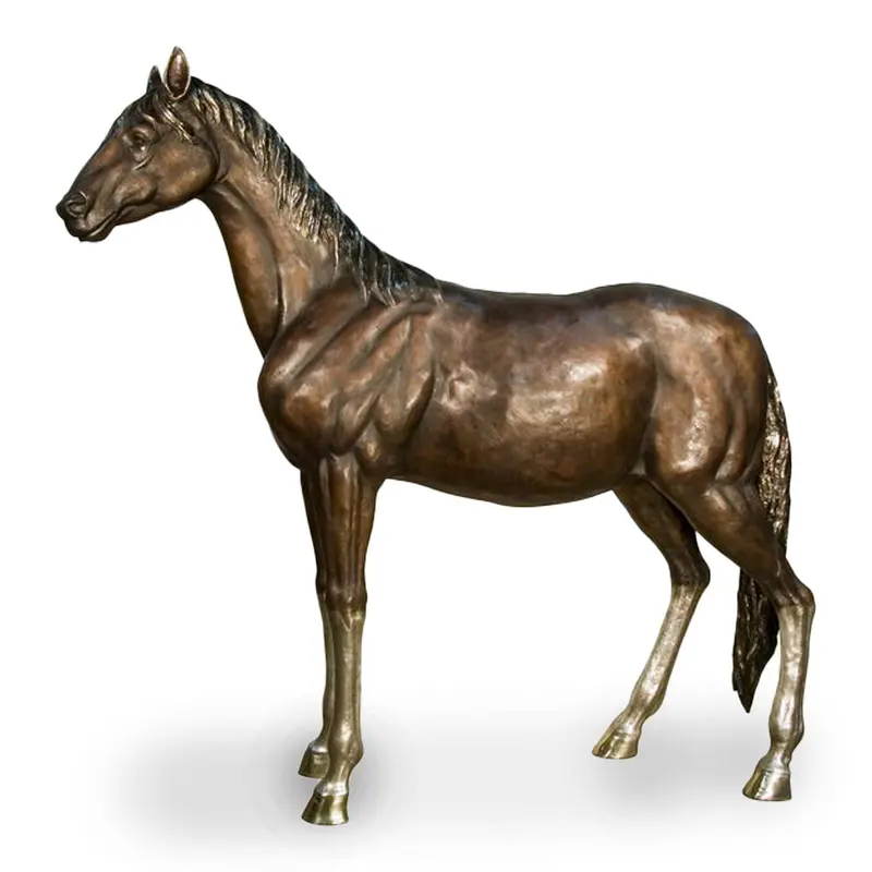 Horse Standing In Two-Tone Patina (Large) 1