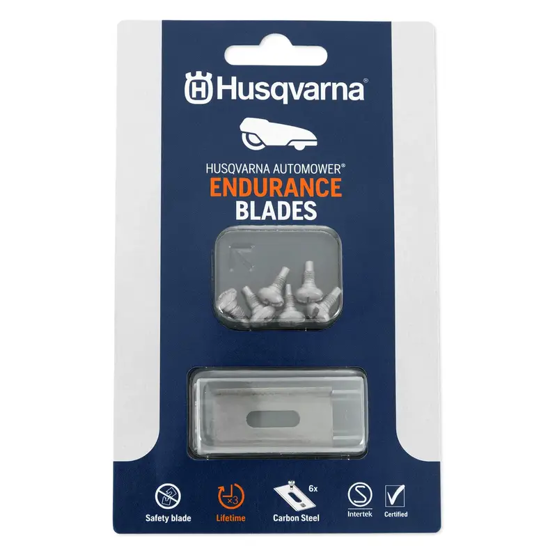 Husqvarna Am Endurance Hss Blades - High Speed Steel Blades With Softer Core And Hardened Edges - Pack Of 6 2