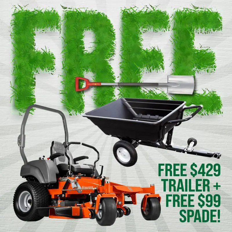 Husqvarna Mz48 Zero Turn - 23Hp Kawasaki V-Twin Engine, 48" Fabricated Clearcut Deck + $528 Free Gifts 1