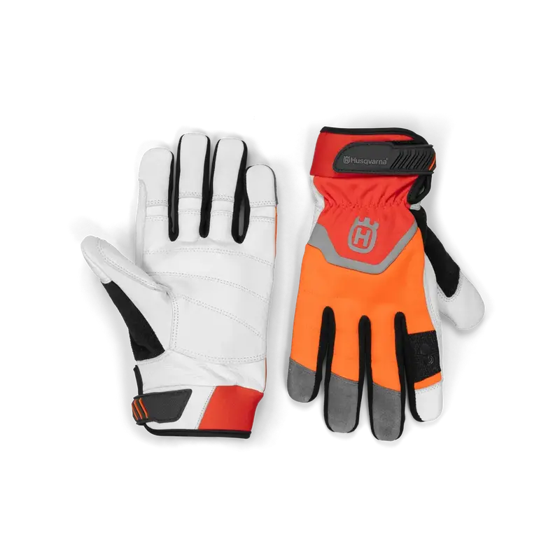 Husqvarna Technical With Saw Protection Gloves - Leather Gloves For Professional Chainsaw Work. 1
