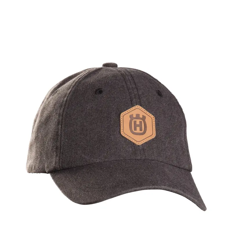 Husqvarna Xplorer Cap - Leather - Granite Grey Canvas Cap With Adjustable Leather Band 1