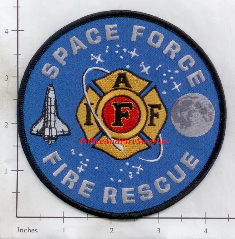 Iaff - Space Force Fire Rescue Fire Dept Patch 1