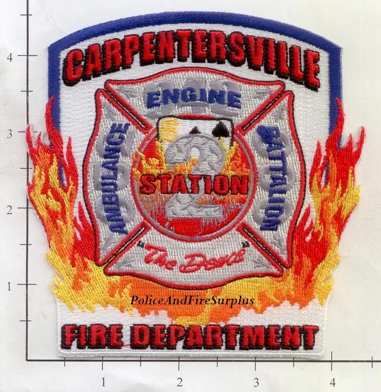 Illinois - Carpentersville Station  2 Fire Dept Patch 1