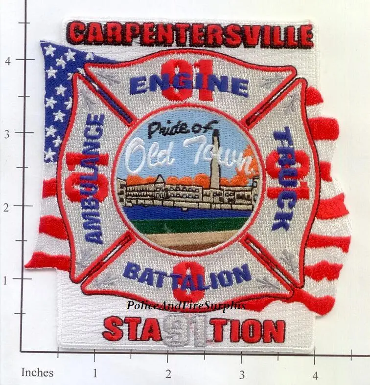 Illinois - Carpentersville Station 91 Fire Dept Patch 1