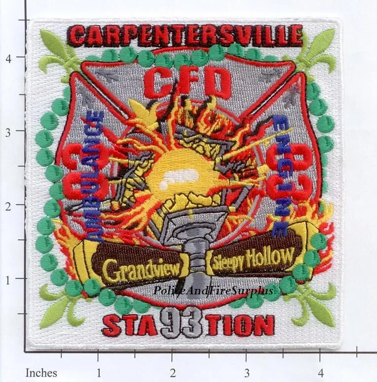 Illinois - Carpentersville Station 93 Fire Dept Patch 1
