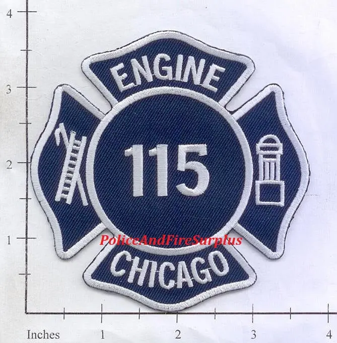 Illinois - Chicago Engine 115 Fire Dept Patch V1 1