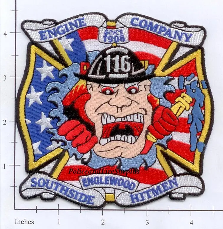Illinois - Chicago Engine 116 Fire Dept Patch V1 1