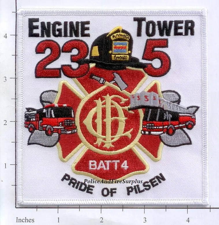 Illinois - Chicago Engine  23 Truck 5 Battalion 4 Fire Dept Patch 1