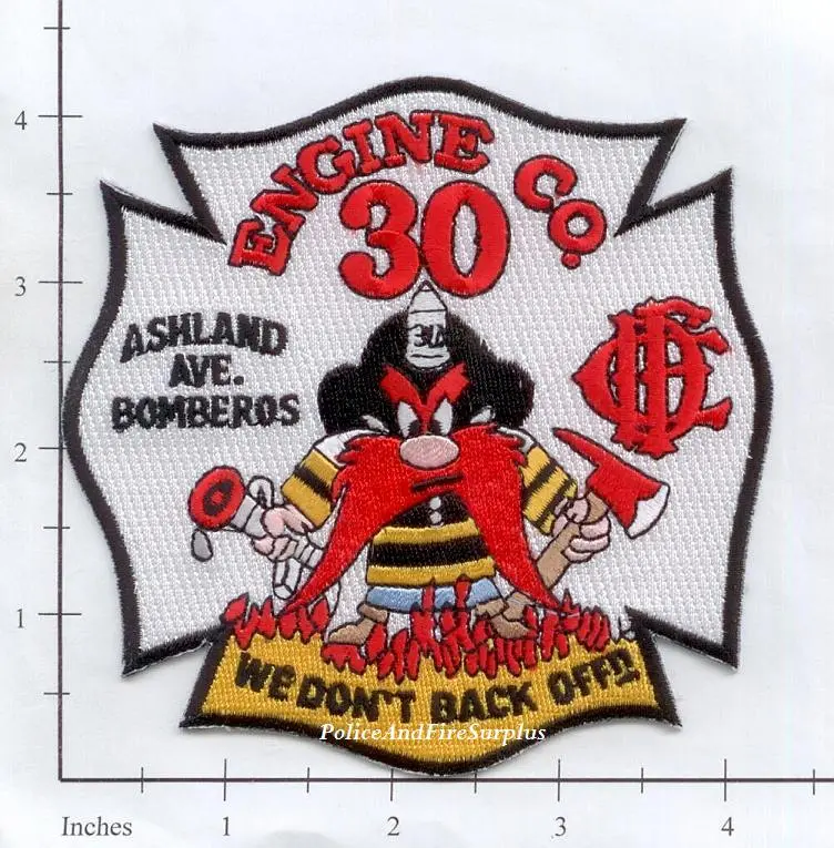 Illinois - Chicago Engine  30 Fire Dept Patch 1