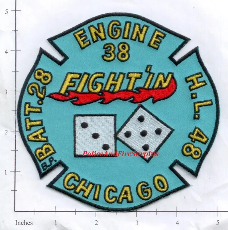 Illinois - Chicago Engine  38 Ladder 48 Battalion 28 Fire Dept Patch 1