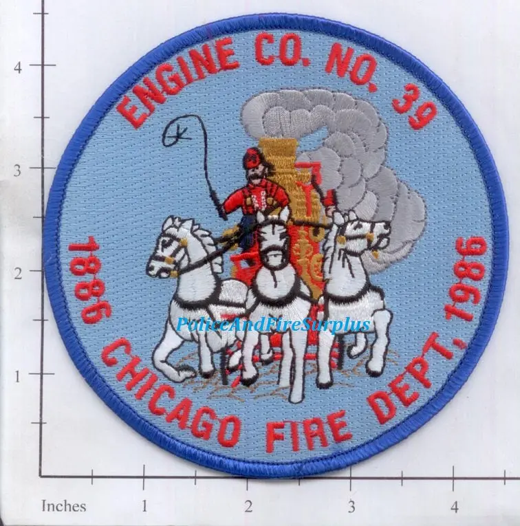 Illinois - Chicago Engine  39 Fire Dept Patch 1
