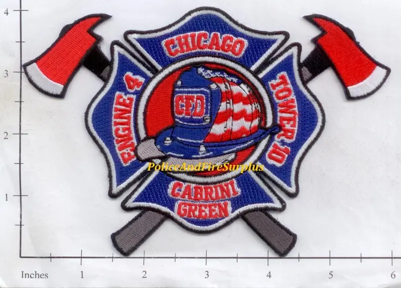 Illinois - Chicago Engine   4 Truck 10 Fire Dept Patch 1