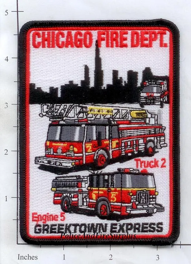 Illinois - Chicago Engine 5 Truck 2 Fire Dept Patch 1