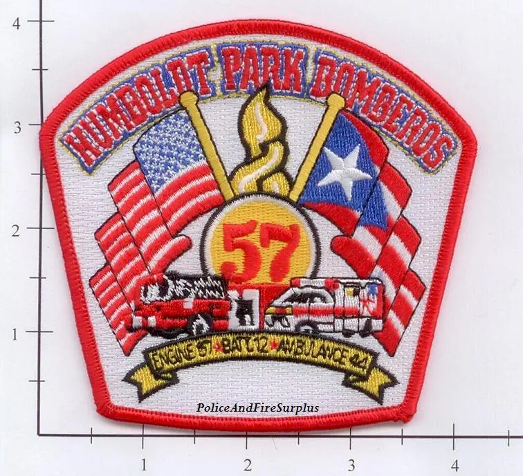 Illinois - Chicago Engine 57, Ambulance 44, Battalion 12 Fire Dept Patch 1