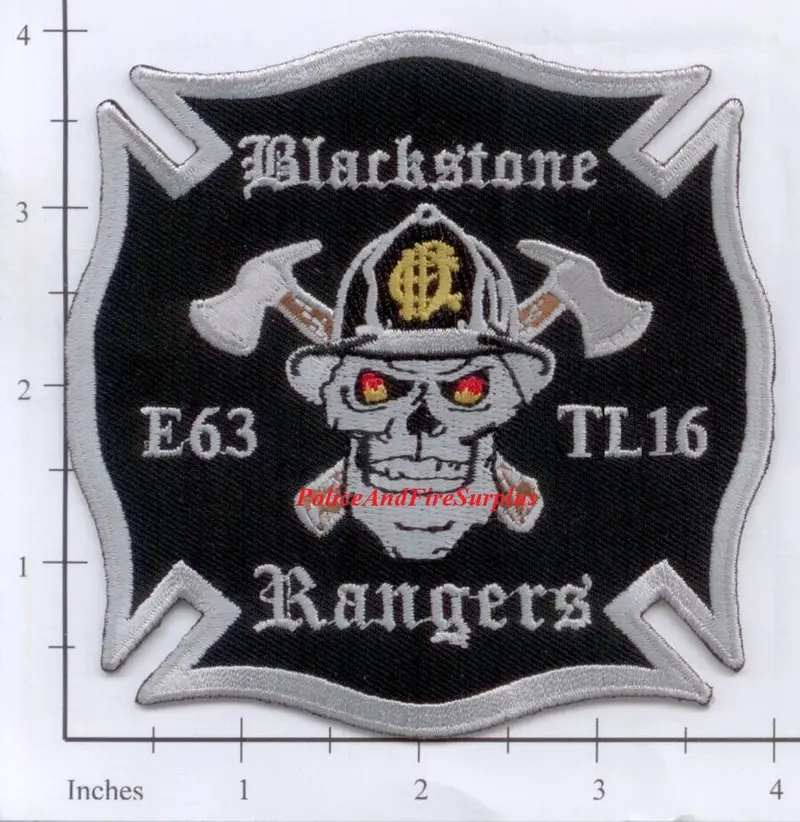 Illinois - Chicago Engine 63 Truck 16 Fire Dept Patch V3 1
