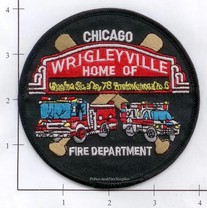 Illinois - Chicago Engine  78 Ambulance 6 Fire Dept Patch 1