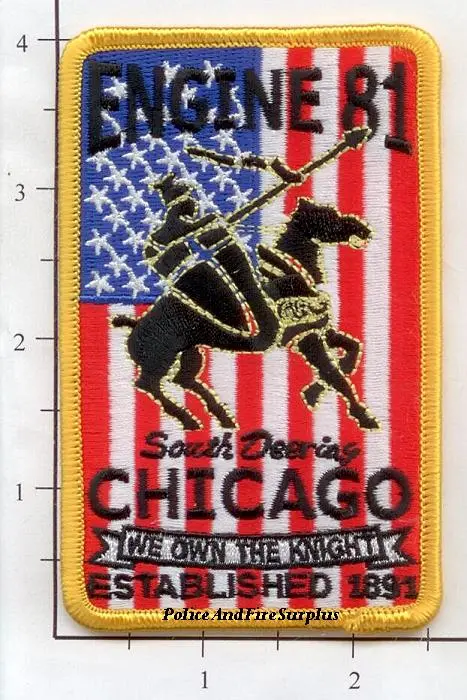 Illinois - Chicago Engine  81 Fire Dept Patch V1 1