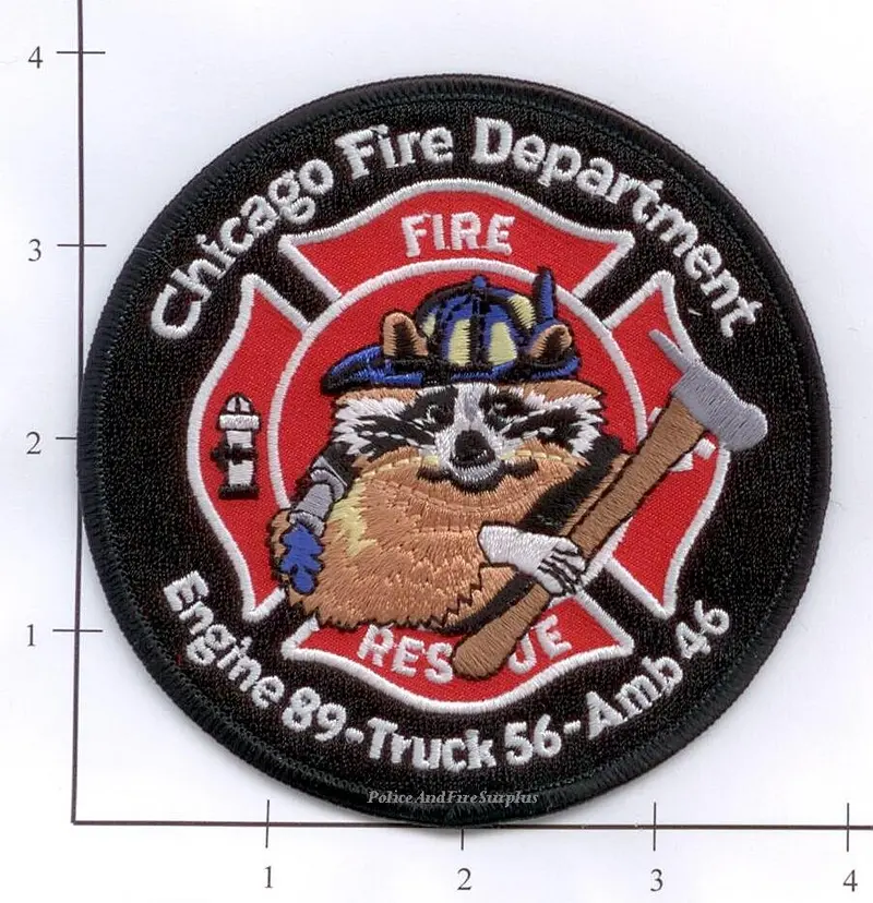 Illinois - Chicago Engine  89 Truck 56 Ambulance 46 Fire Dept Patch V1 1