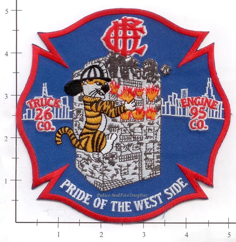 Illinois - Chicago Engine  95, Truck 26 Fire Dept Patch 1
