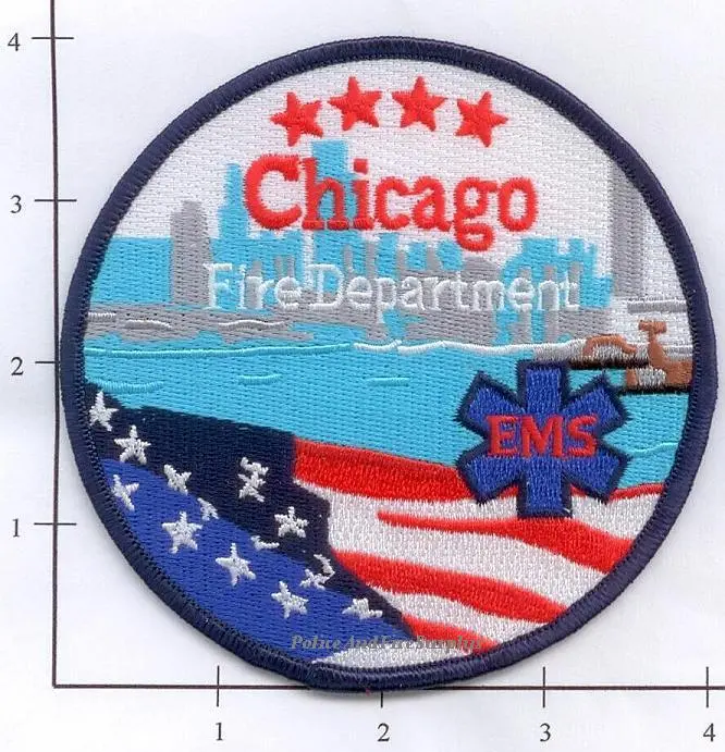 Illinois - Chicago  Fire Dept Patch - New Style 1