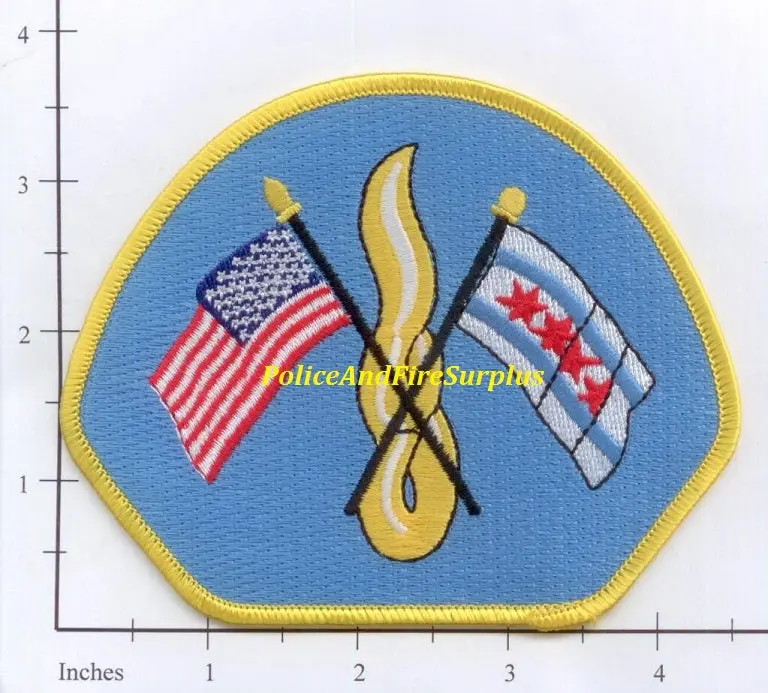 Illinois - Chicago  Fire Dept Patch V7 - Flags 1
