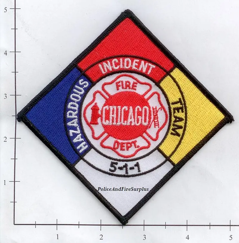 Illinois - Chicago Haz Mat 511 Fire Dept Patch 1