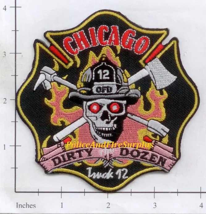 Illinois - Chicago Ladder 12 Fire Dept Patch 1