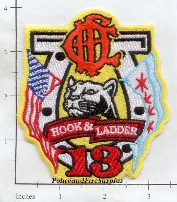 Illinois - Chicago Ladder 13 Fire Dept Patch 1