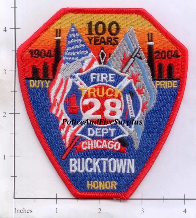 Illinois - Chicago Ladder 28 Fire Dept Patch 1