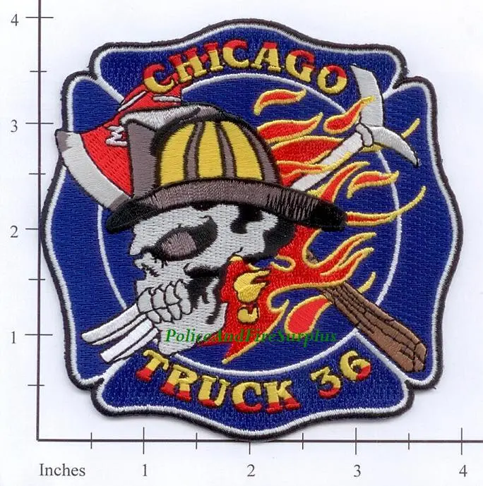 Illinois - Chicago Ladder 36 Fire Dept Patch 1