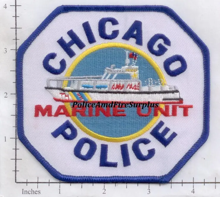 Illinois - Chicago Marine Unit Police Dept Patch 1