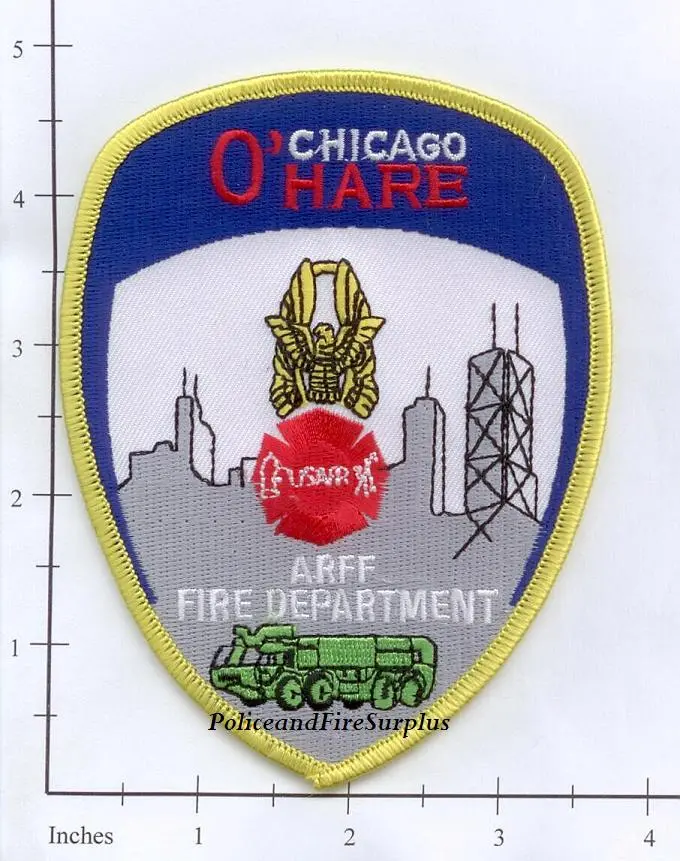 Illinois - Chicago O'hare Airport Arff Fire Dept Patch 1
