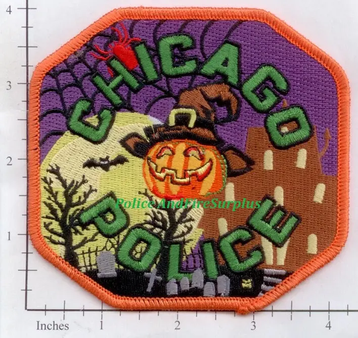Illinois - Chicago Police Dept Patch Halloween 1