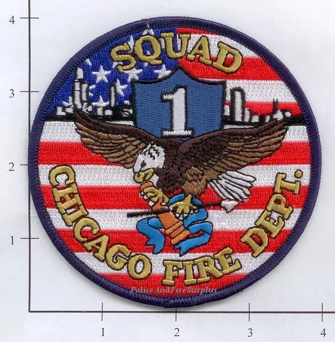 Illinois - Chicago Squad 1 Fire Dept Patch V1 1