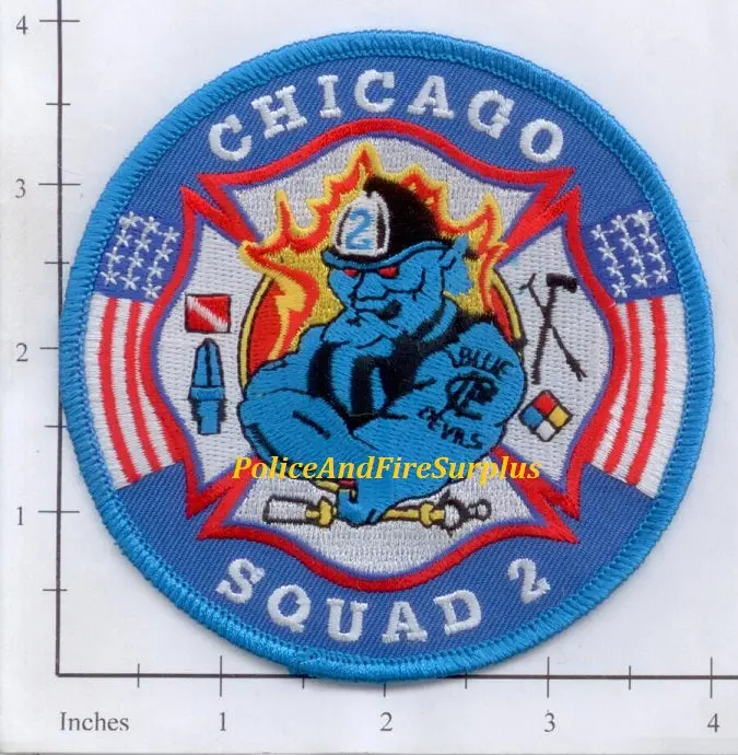 Illinois - Chicago Squad 2 Fire Dept Patch V2 1