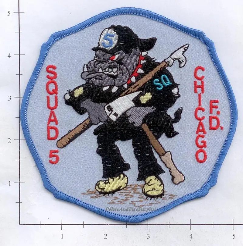Illinois - Chicago Squad 5 Fire Dept Patch V1 1