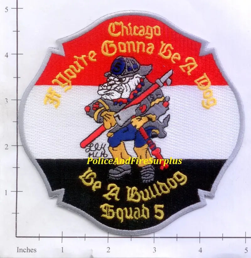 Illinois - Chicago Squad 5 Fire Dept Patch V2 1